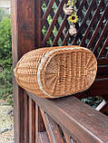Корзина плетена із цільної лози. Арт:068, фото 3