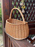 Корзина плетена із цільної лози. Арт:068, фото 2