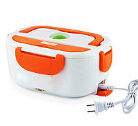 Электрический ланч бокс с подогревом 220В Electric Lunch Box 1 л Оранжевый