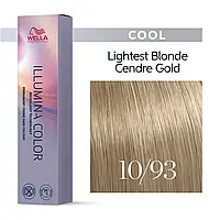 Фарба для волосся Wella Illumina Color (всі відтінки в асортименті+2024) 10/93 яскравий блонд золотистої сандре