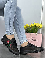 Кросівки жіночі 8 пар у ящику чорного кольору 37-41, фото 4