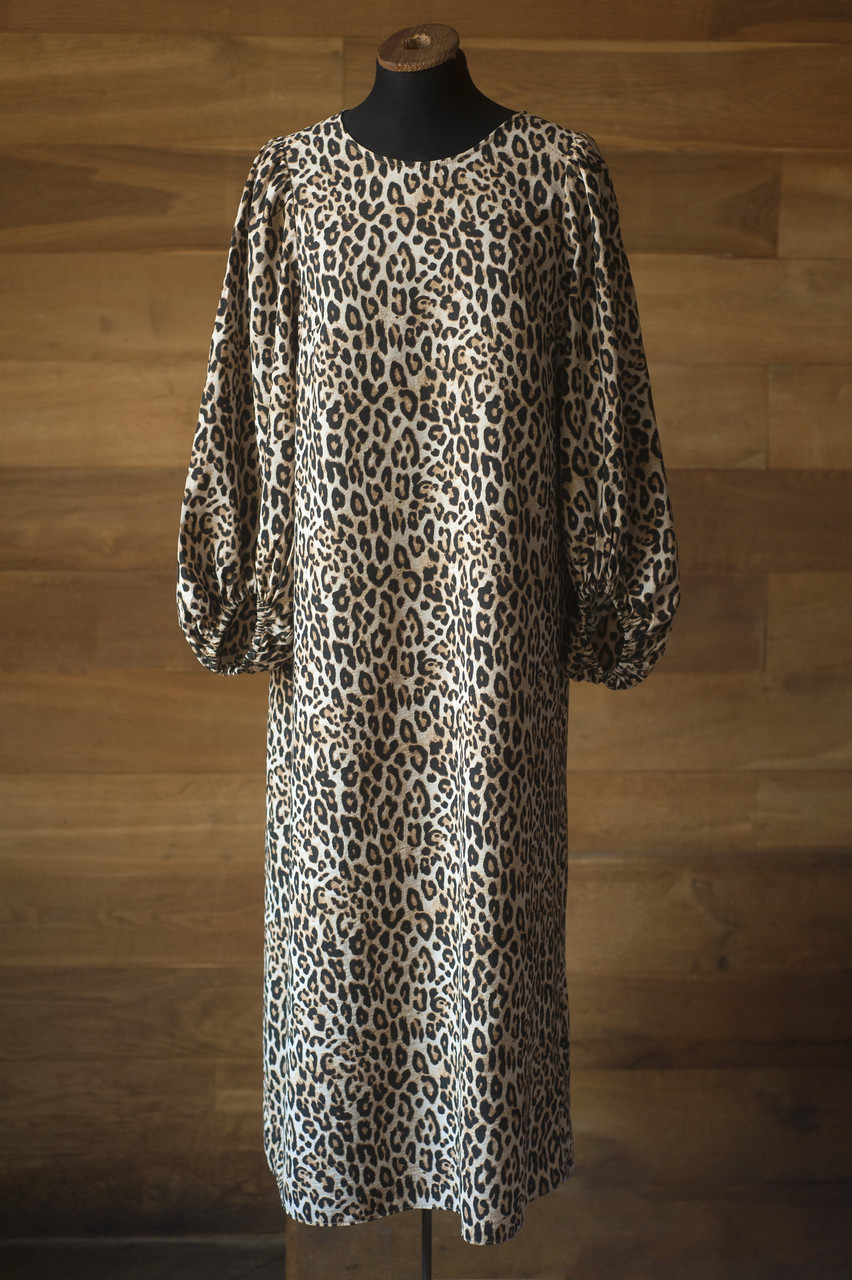 Жіноча літня сукня в леопардовий принт міді жіноча H&M, розмір S