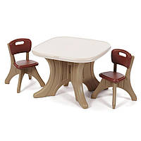 Набор: стол и 2 стула Step 2 TABLE & CHAIRS SET 50x69x69/54x34x33 см