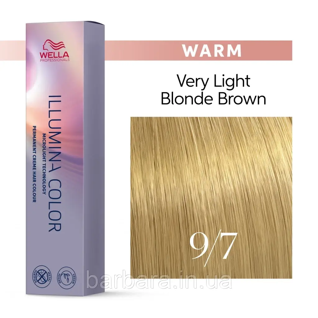 Фарба для волосся Wella Illumina Color 9/7 дуже світлий блонд коричневий