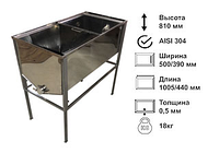 Стол для распечатывания сот -1 метр. Глубокая корзина нержавеющий кран