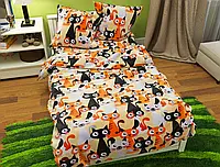 Яскравий дитячий підлітковий комплект постільної білизни 150*220 односпальний бавовняний із Бязі Gold Черешенька ТМ