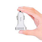 Адаптер автомобільний Hoco Z3 Fast  |2USB, 3.1А| білий, фото 2