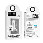 Адаптер автомобільний Hoco Z3 Fast  |2USB, 3.1А| білий, фото 4