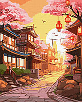 Картина по номерам Идейка Японская улочка 40х50 см КНО3645