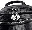 Рюкзак жіночий шкіряний Hefan Daushi Style Чорний, фото 8