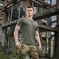 M-Tac чоловіча літня тактична військова футболка хакі ЗСУ 93/7 Summer Light Olive