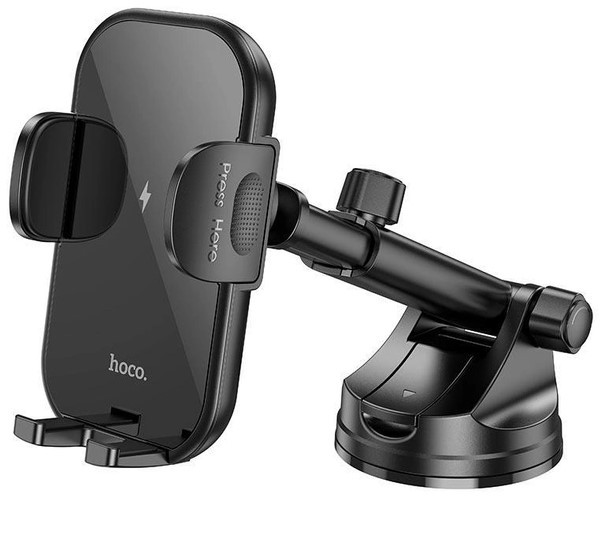 Тримач HOCO Journey wireless fast charging Car holder (center console) HW5 чорний