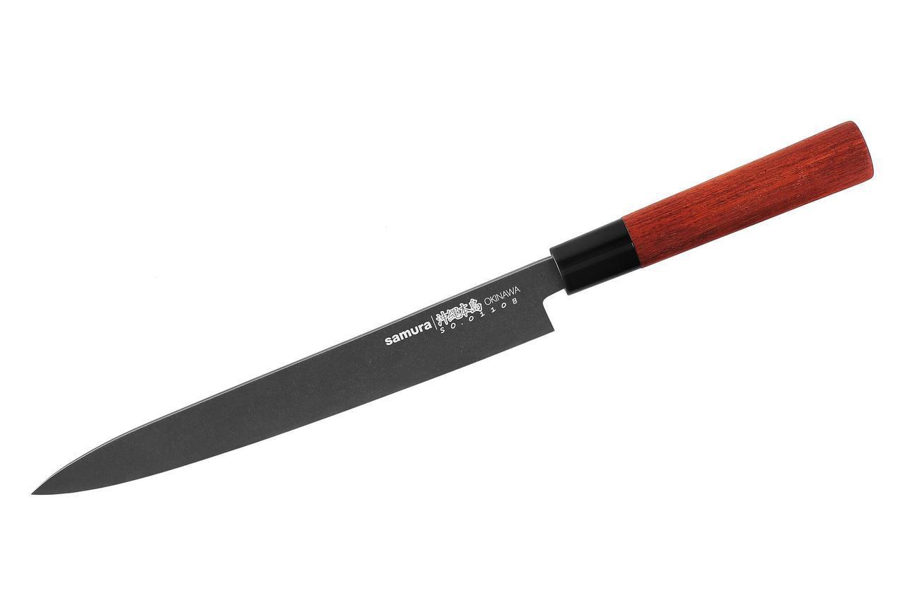 Ніж кухонний Янагинання 240 мм Samura Okinawa Stonewash (SO-0110B)