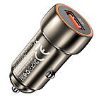 Адаптер автомобільний HOCO shield single port Car charger Z46 |1USB, 18W/3A, QC| сірий, фото 3