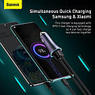 Адаптер автомобільний BASEUS Golden Contactor Pro Dual Quick Charger Car Charger |2USB, 5A/40W, QC| (CCJD-A0G) сірий, фото 6