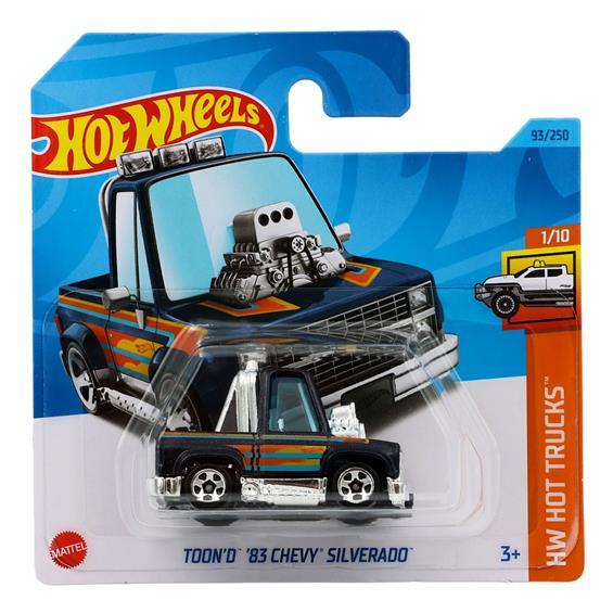 Машинка Хот Вілс 1:64 Toon`d `86 Chevy Silverado колекція HW Hot Trucks Hot Wheels Mattel HKK57