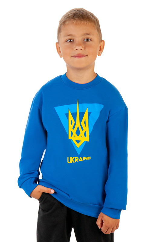 Дитячий світшот з принтом / футер з начосом