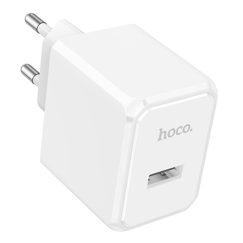 Адаптер мережевий HOCO Ocean single port charger CS11A |1USB, 2.1A/10.5W| білий, фото 1
