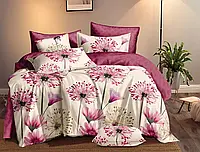Набор постельного белья двуспальный розовый одуванчик 180*220 из Бязи Gold, от производителя Черешенка