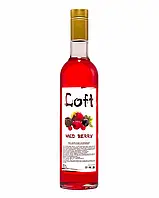 Сироп "Loft" Лесная ягода для кофе и коктейлей 0,7 л. в стеклянной бутылке.