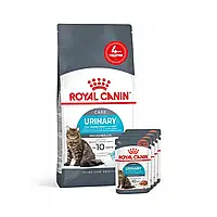 Набор корма для кошек Royal Canin Urinary Care 2 кг + 4 pouch влажного корма - домашняя птица
