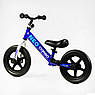 Дитячий біговел велобіг на сталевій рамі 12 дюймів CORSO NEO EN-25540 EVA колеса Синій, фото 3