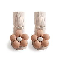 Пінетки для дівчинки з квіточкою дитячі тапочки-шкарпетки