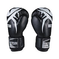 Боксерські рукавички Mike Tyson, PVC, 8oz, 10oz, 12oz, чорний