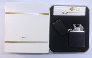 Електроімпульсна usb запальничка з заряджанням від USB ZA-215/4284 (100 шт.)