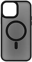 Чехол силиконовый iPhone 13 Pro Wiwu с Magsafe Crystal Magnetic Phone case Черный