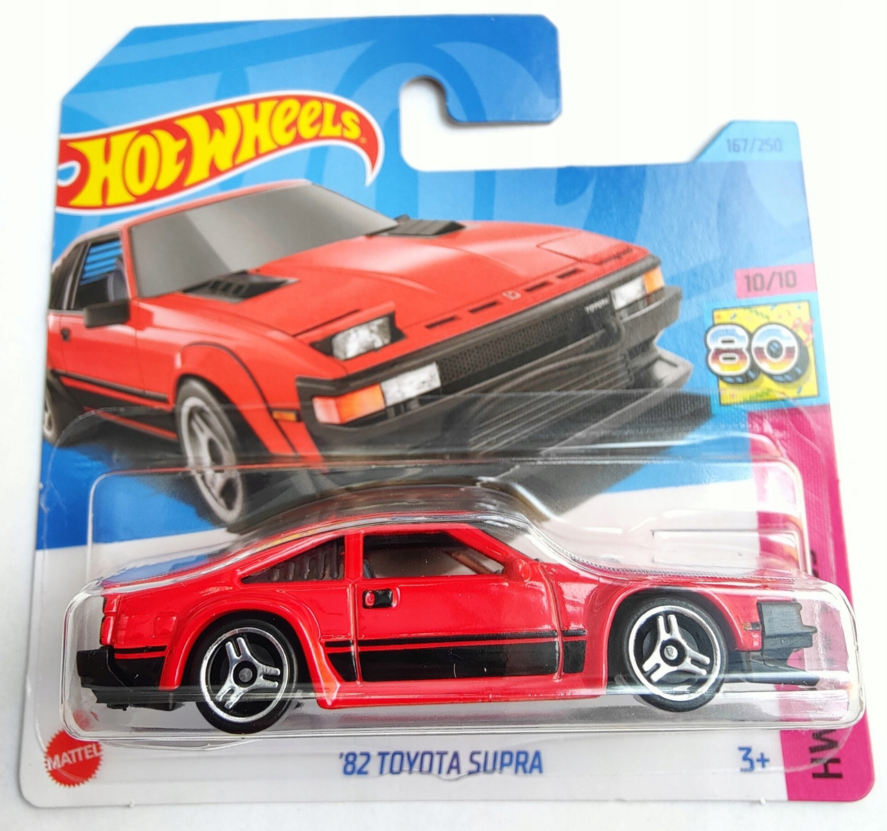 Машинка Хот Вілс 1:64 `82 Toyota Supra колекція HW: The `80s Hot Wheels Mattel HKG87