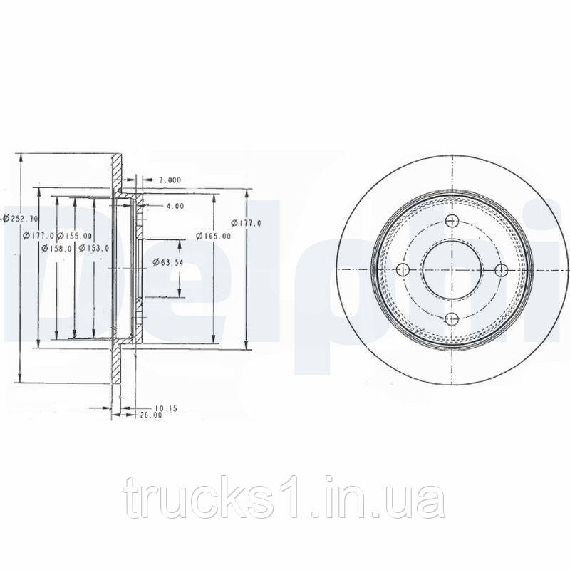Комплект гальмівних дисків (2 шт) задн лів/прав FORD FIESTA V, FIESTA VI, FOCUS I, SCORPIO II, SIERRA, SIERRA, фото 1