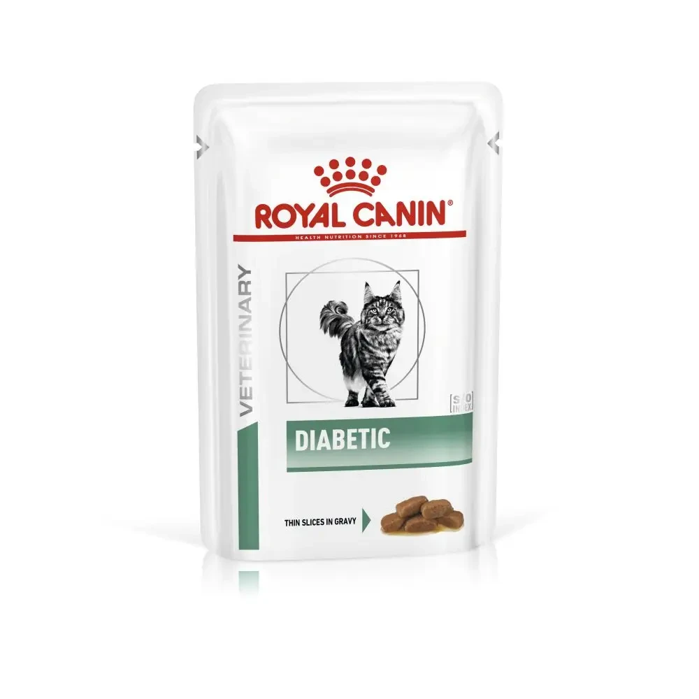 Вологий корм для котів, при цукровому діабеті Royal Canin Diabetic pouch 85 г (домашня птиця)