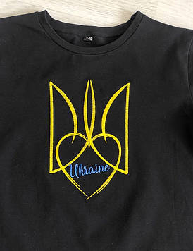 Дитяча футболка патріотична з вишивкою I Love Ukraine , футболка вишивка, футболка вишиванка, футболка з вишиванкою Код/Артикул