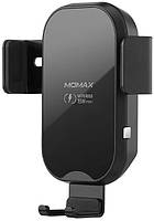 Беспроводная зарядка Momax Q.Mount Smart 3 Auto-clamp Wireless Charging Car Mount (CM16D) Черный
