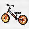 Дитячий біговел велобіг на сталевій рамі 12 дюймів CORSO NEO EN-69790 EVA-колеса Чорний, фото 3