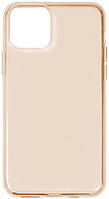 Силиконовый чехол iPhone 11 Baseus Simplicity Series Transparent Gold (ARAPIPH61S-0V) Золотой