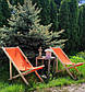 Розкладне дерев’яне крісло шезлонг з тканиною, для дачі, пляжу чи кафе. Крісла садові терасні дерев'яні. Лежак шезлонг Код/Артикул, фото 6