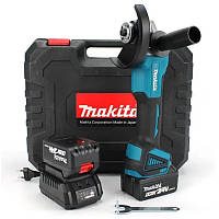 Аккумуляторная болгарка Makita 125 мм, угловая шлифмашина на аккумуляторе бесщеточная болгарка в кейсе, УШМ