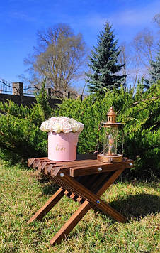Стіл садовий терасний дерев'яний Кентуккі Колір: Палісандр Код/Артикул 115 К-003
