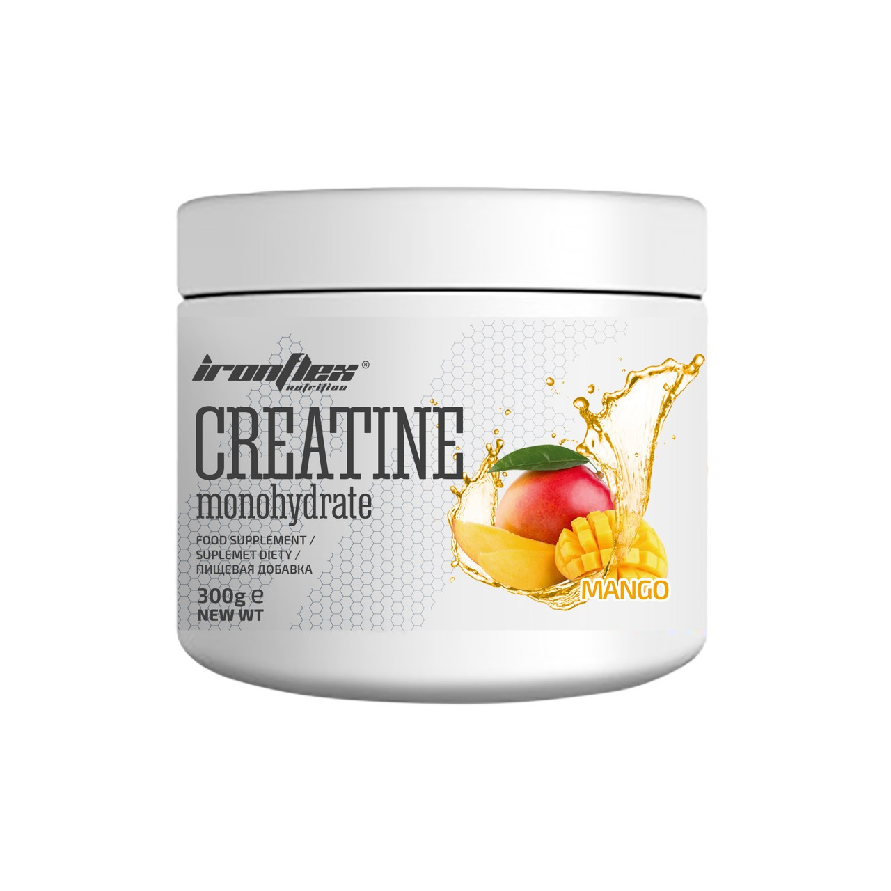 Креатин моногідрат IronFlex Nutrition Creatine Monohydrate 300 g (Mango)