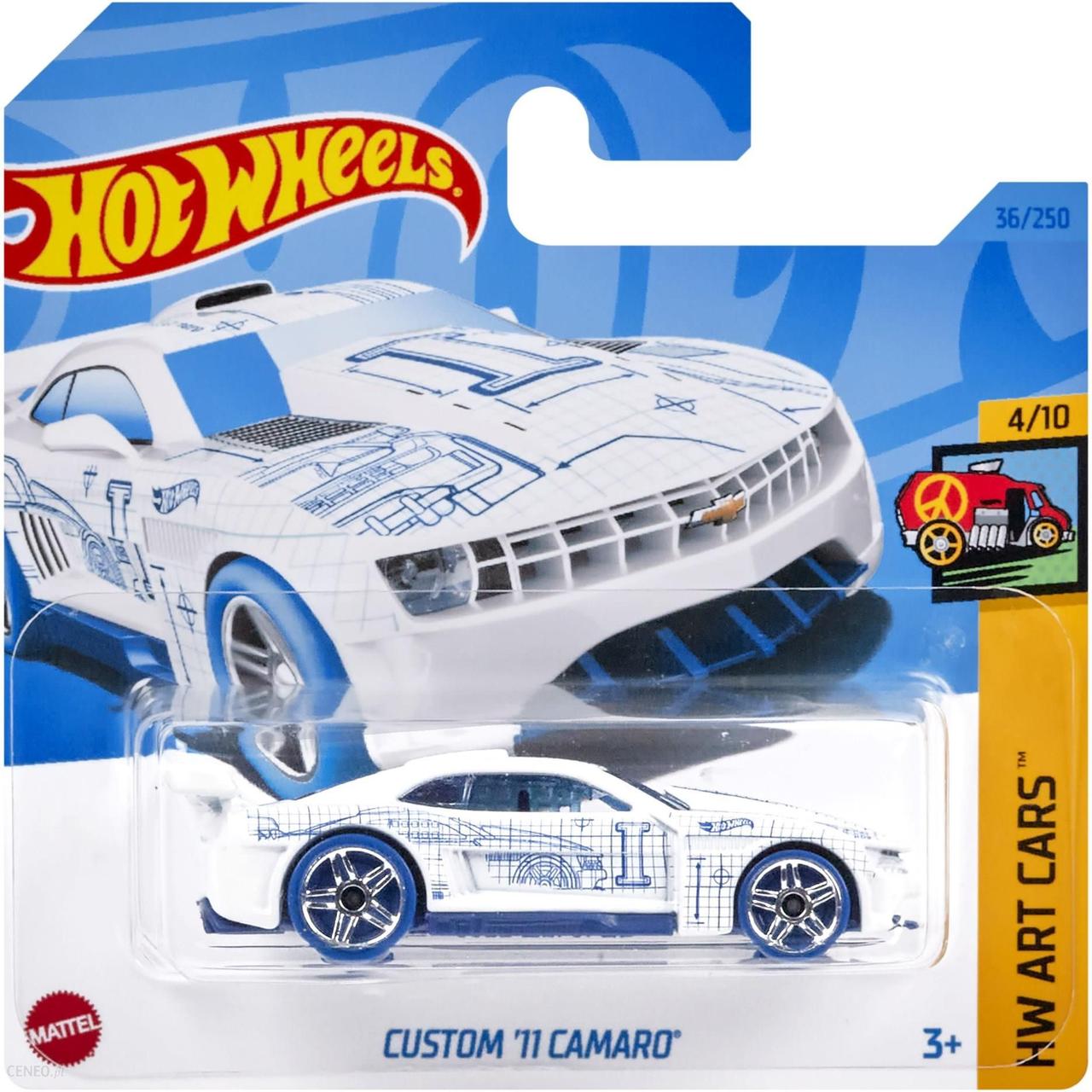 Машинка Хот Вілс 1:64 Custom `11 Camaro колекція HW Art Cars Hot Wheels Mattel HKK17