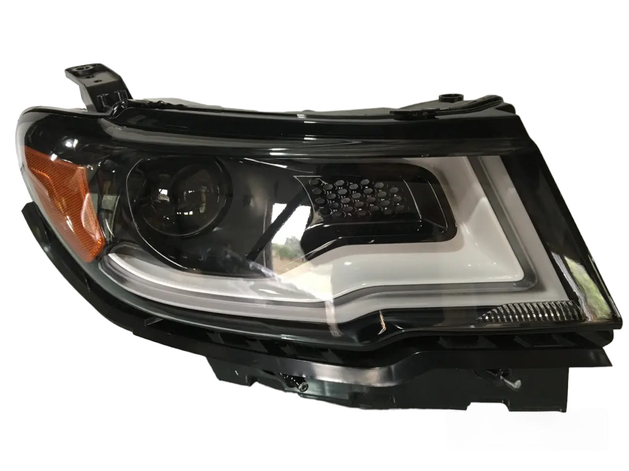 Фара галоген Led дхо Led поворот Jeep Compass 2017-2020 55112707AE, 55112706AF права, фото 1