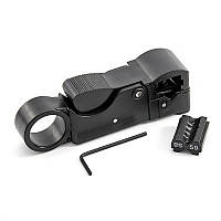 Інструмент для зачистки коаксіального кабелю RG 6 58 59 3  кабельний стрипер з регулюванням лез, HT-312