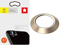 Кольцо противоударное камеры iPhone 7/8/SE 2020 Metal Lens Protection Ring золотистое Baseus (ACAPIPH7-RI0V)