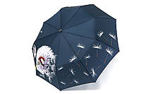 Зонт женский с одуванчиком синий