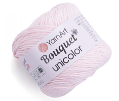 Нитки пряжа для в"язання бавовняна BOUQUET UNIKOLOR YarnArt Ярнарт Букет Униколор № 3210 - ніжно-рожевий