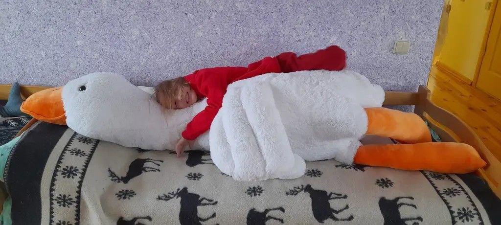 М'яка іграшка Гусак-обіймусь 200 см М'яка іграшка для сну М'яка іграшка на день народження