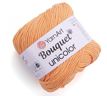 Нитки пряжа для в"язання бавовняна BOUQUET UNIKOLOR YarnArt Ярнарт Букет Униколор № 3214 - абрикос