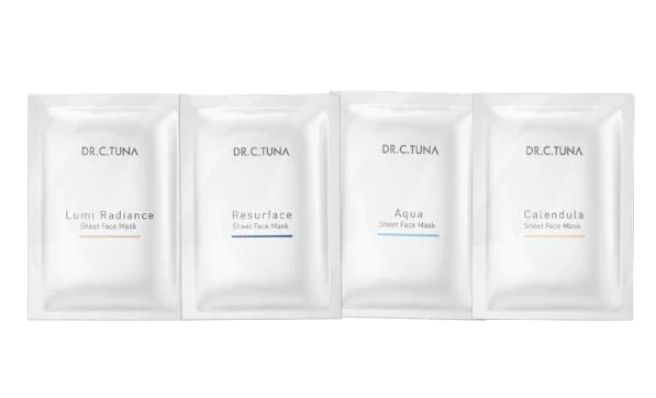 Набір тканинних масок для обличя 4 шт Sheet Mask Dr. C.Tuna Farmasi 28 г х 4 шт